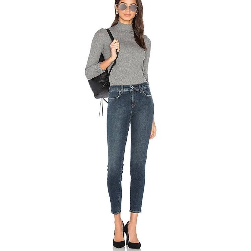 BALDWIN Karlie High Rise Cropped Dark Wash Skinny Jeans 29